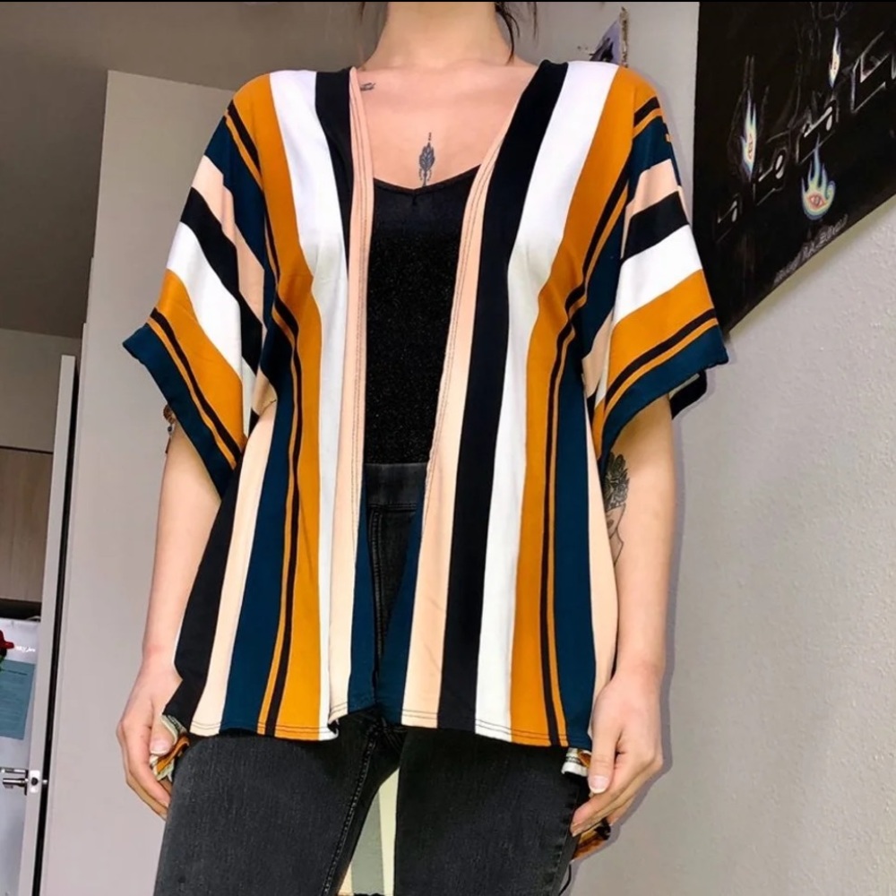 Multi colored cardigan
